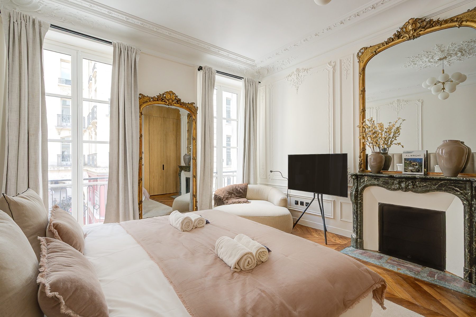 Chambre d’appartement de prestige à Paris